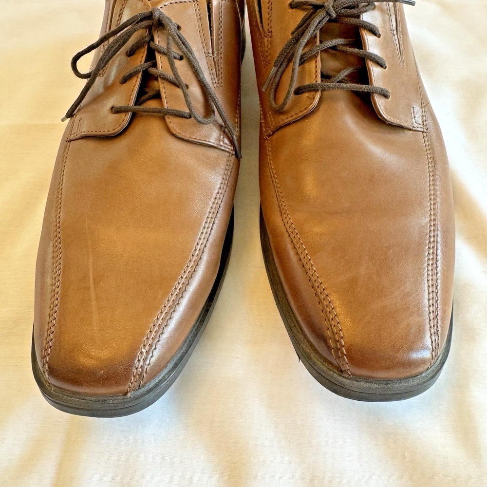 Clarks Collection Mens Tilden Walk Oxford Brown Tan Dress Shoes Casual SIZE 13 W - Picture 5 of 10